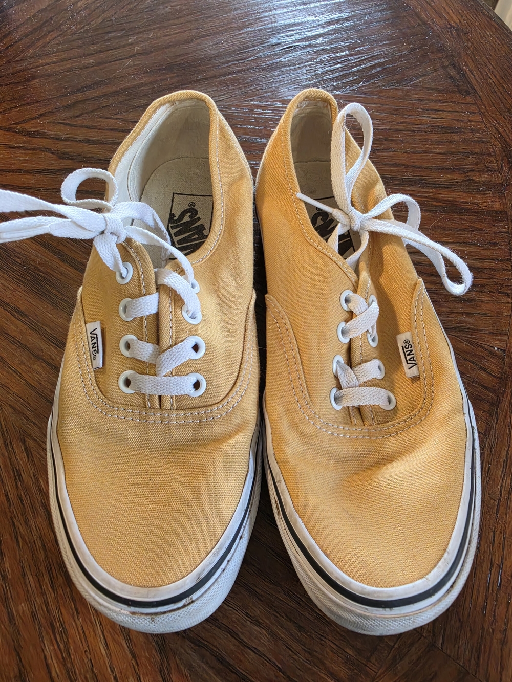 Vans Authentic Canvas Sneakers in Mustard Yellow